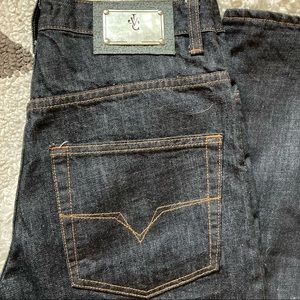 Versace Jeans Couture Y2K- BNWT- Dark Raw Denim- Straight Leg- Size 29